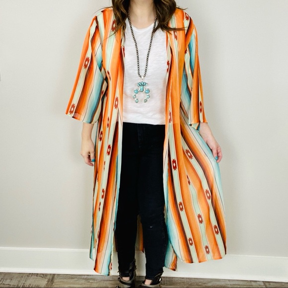 Southwest Sunset Kimono Duster - Picture 8 of 8